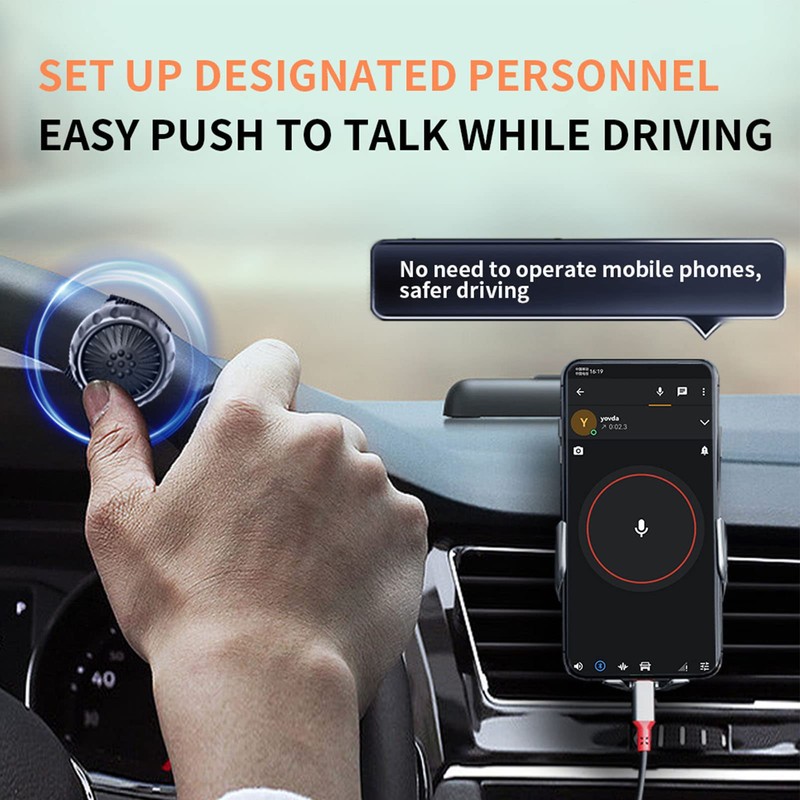 Mini BT PTT Button Switch Zello, BT5.0 IP67 Waterproof One