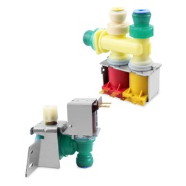 Refrigerator Water Inlet Valve W10341320, Combination Water Inlet Valve Fit for Whirlpool/Kenmore/Kitchen-Aid Refrigerator WPW10341320 WPW10238100 W10238100