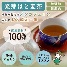 [Trial Pack] Gabai Farm, Made in Japan, Handmade, Germinated Barley Tea, 0.2 oz (5 g) x 10 Packs, Tea Pack, Additive-Free, Caffeinated Health Tea, Additive-Free, Made in Fukuoka Prefecture