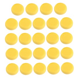 COHEALI 1 Juego De 24 Uds De Esponja Redonda Amarilla Para Pastel Sellos Artesanales Para Niños Pequeños Esponjas Para Manualidades De Pintura Amarilla Esponja Para Pintar Cerámica