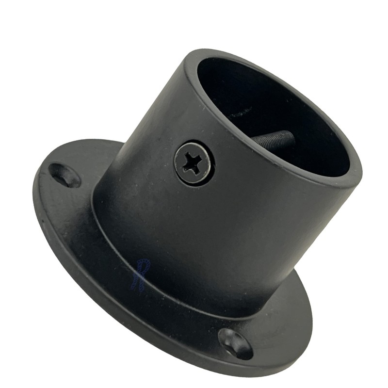 24mm Black Decking Rope Cup End Decking Rope Post Fitting