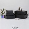 PLINJOY Extra Large Black Gift Box 3 Pack 16.5x14x5.5 Inches,Gift