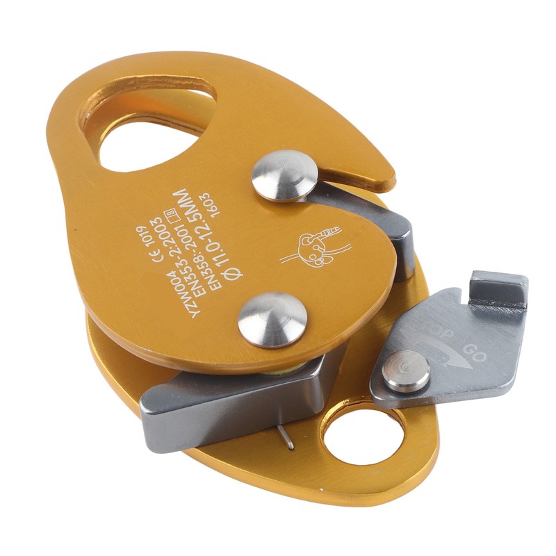 Self Braking Stop Descender for 11‑12.5mm Rope Clamp Grab Rescue