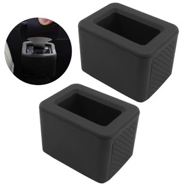 Jiozermi 2Pcs Seat Belt Buckle Holder Booster， Auto Seatbelt Guard Easy Access to Buckles of Rear Seats Car Accessories - Friendly to Passengers(Black)