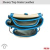 FESA Leather Carpenter Tool Pouch - 10-Pocket Heavy Top Grain