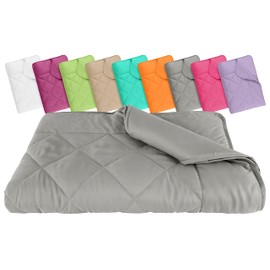 npluseins Lightweight Microfibre Duvet, Oeko-Tex Standard 100, Dimensions: approx. 135 x 200 cm, 732.932, Grey