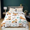 AILONEN Fox Duvet Cover Set,Fox Bedding Set Queen Size,Animal Pattern