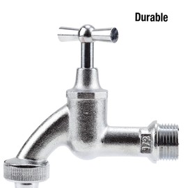 Gardena Tap with hose fitting: chrome-plated water crane for indoor and outdoor use, 26.5 mm (G 3/4 inch) thread, for 19 mm (3/4 inch) hose (7331-20)