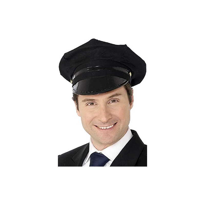 GREY LOOK GL UNISEX CHAUFFEUR CAP DRIVERS COPS & ROBBERS