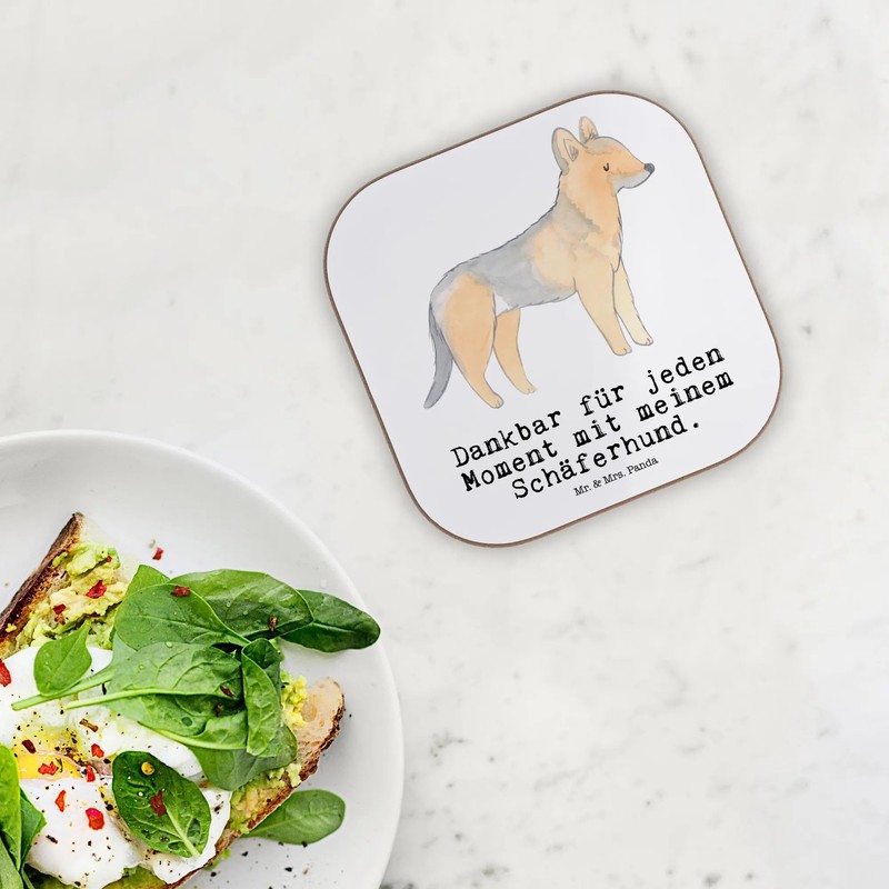 Mr. & Mrs. Panda Square Coasters Shepherd Moment Gift German