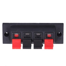 Pack of 10 Speaker Connector Connectors 4-Way Block Quick Connection Speaker Soldering Audio Test Clamp Clip Push Release Connector 0-250V