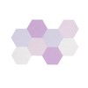 LAJAR 8 Pcs Hexagon Felt Bulletin Board Tiles, Self Adhesive