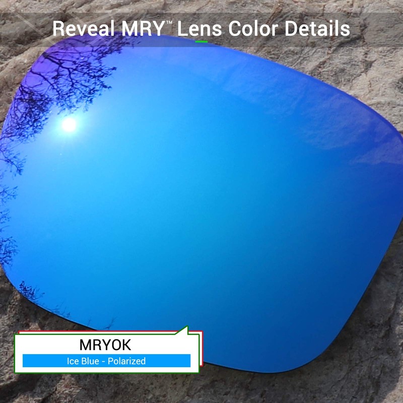 Mryok Polarized Replacement Lenses for Oakley Sideways - Ice Blue