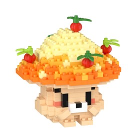 Jam Mushroom Mini Cute Mushroom Animals Building Toy Set Adorable Plant Blocks for Creative Play Bonsai Botanical Collection