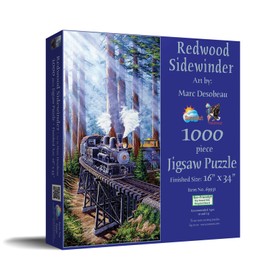 SUNSOUT INC - Redwood Sidewinder - 1000 pc Jigsaw Puzzle by Artist: Marc Desobeau - Finished Size 16" x 34" - MPN# 69931