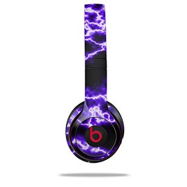 WraptorSkinz Skin Compatible with Beats Solo 4, Solo 3 and Solo 2 Wireless Headphones - Electrify Purple - Decal Vinyl Wrap (Headphones NOT Included)