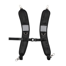 badbowl Backpack Strap, Backpack, Backpack, Strap, Buckle, Shoulder Straps, Shoulder Straps, Adjustable, Reduces Strain, Reflective Material, Breathable, Suitable for Adults and Children, Black