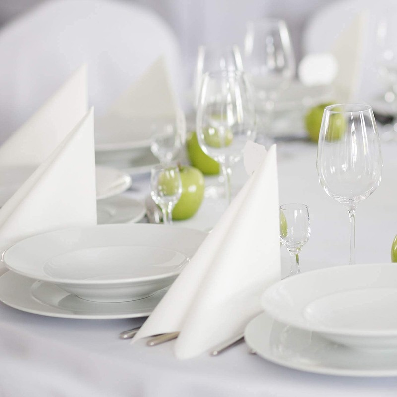 Cocktail Napkins Disposable Beverage Bar Napkins Black Linen-Like Square Napkins