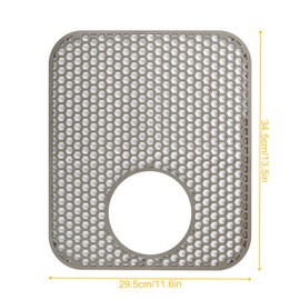 Folding Non-Slip Sink Protective Mat, Multifunctional Drain Heat Insulation Mat, Silicon Mat Counter Protector for Bottom of Kitchen Sink, Dishes Glassware Dishes Fruit Pots(Bottom Hole)