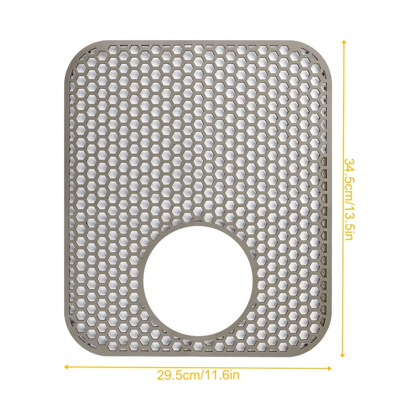 Folding Non-Slip Sink Protective Mat, Multifunctional Drain Heat Insulation Mat,
