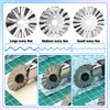 45mm Pinking Rotary Cutter Blades, 6 Pcs Wave Rotary Blades
