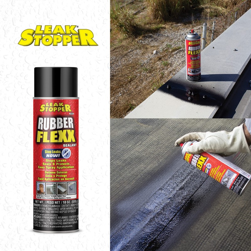 Leak Stopper Rubber Flexx – 18oz Waterproof Repair & Sealant