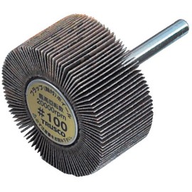 TRUSCO UF2525-400 Flap Wheel, Outer Diameter 1.0 x Width 1.0 x Width 1.0 inches (25 x 25 x 6 x 6 mm), Pack of 5, 400#