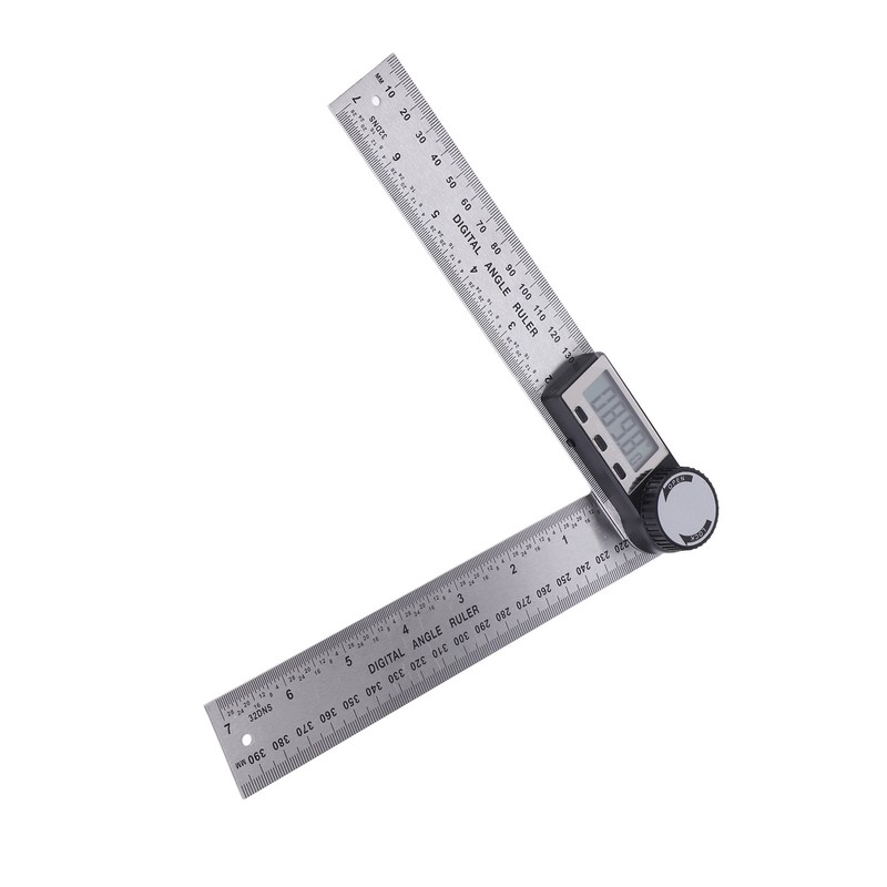 10‑390mm Stainless Steel Electronic Protractor Digital Goniometer Angle Finder Miter