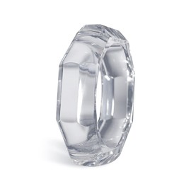 Pure Hands Diaphanus Virtue- Handmade Lightweight, Transparent Chunky Crystal Clear Acrylic Bracelet for Women (2.6 Inches).