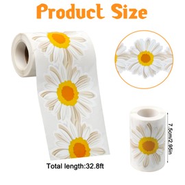 LLMSIX 32.8ft Boho Daisy Bulletin Board Border, Floral Bulletins Board Border, Classroom Bulletin Boards Borders for Back to School Classroom Chalkboard Decoration