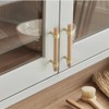 SYZOW 6 Pack Wood Cabinet Pulls 224mm Hole Center Wood