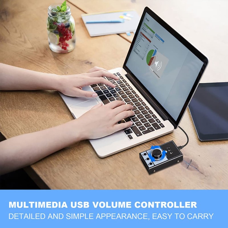 docooler USB Volume Control for PC with Mute Audio 3