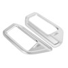 2pcs ABS Chrome Style Columnar Interior Air Vent Outlet Cover