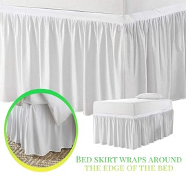 Dorm Room Bed Skirt, Extra Long College Dorm Bed Skirt, Twin XL 32 Inch Drop, Ruffled Design 100% Microfiber Bed Skirt for Dorm Room Bedding (Pink, Twin XL - 32" Drop)