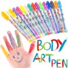 Stitch 16 Piece Glitter Pen Body Art Set, Glittery and