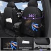 CAR PASS Nappa Leather Car Seat Covers, Water Resistant 3D