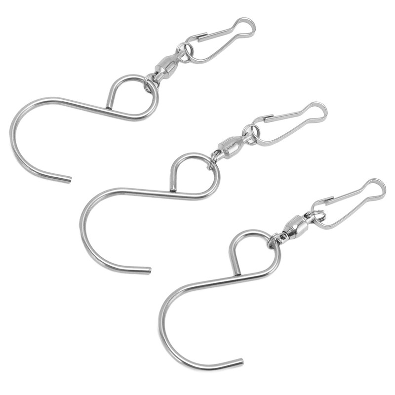 20pcs Wind Spinner S Hook Clips 360 Degree Rotation 304