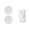 2 PCS RK-WH Rotary Dimmer Knob Replacement for Rotary Dimmer