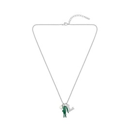 Lacoste Umpire - Charm Pendant Necklace for Men and Women – Stainless Steel Jewelry, Adjustable – Stylish and Bold Design, Fashion Accessory – Gift for Him and Her