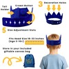 Crowns for Kids - Silicone, Adjustable, Fits All Shoe Charms,