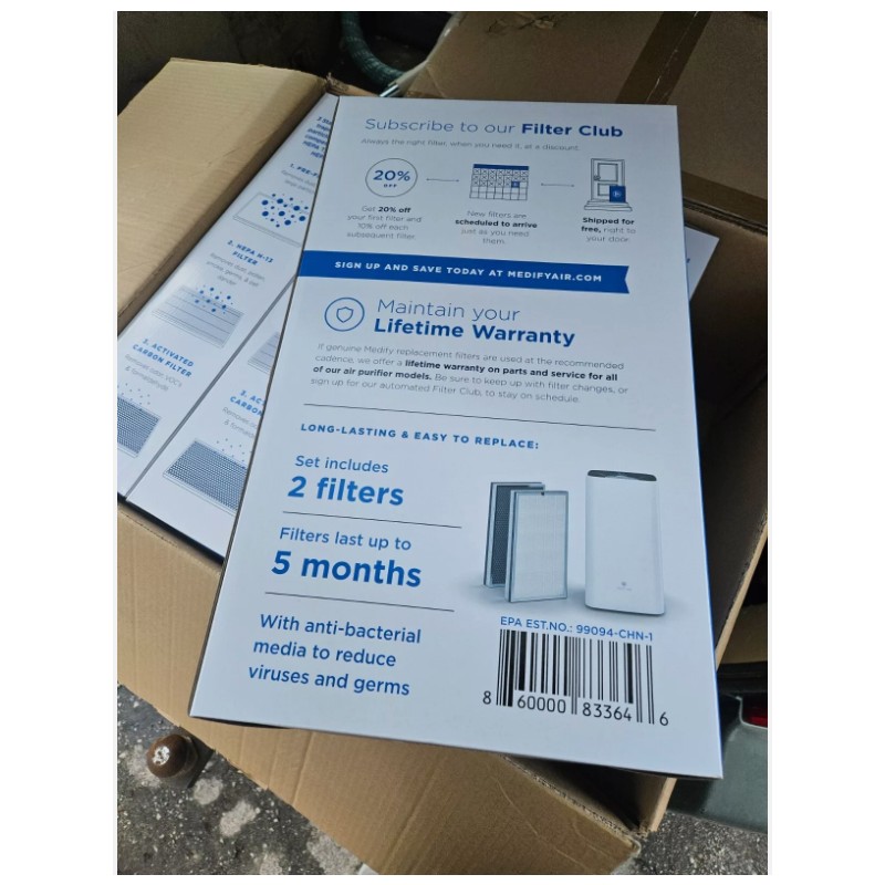 Filter New- Medify Air MA-112 Replacement filter set True HEPA
