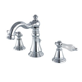 Kingston Brass FSC1971PL English Classic Widespread Lavatory Faucet, 5-5/16" Spout Reach, Polished Chrome