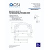 CSI Bathware BAR-CH13-125-PO-TP Circle Grab Bar, Satin Stainless