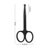 Unbranded Tweezers (2 Pcs) Scissor Tweezers Shaped Eyebrow Straight Tip