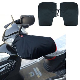 ITODA Motorcycle Grip Handlebar Muff Winter Warm Handlebar Gloves Thick Windproof Motorcycle Muffs Gloves Waterproof Hand Warmer Motorbike Muffs Gloves for Motorcycle Scooter