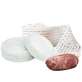 5m Cotton Meat Netting Elastic Smoked Meat Poultry Ham Netting Meat Butcher Twine Net Roll Wrapping Net Meat Tying Roll for Meat Cooking Meat Sausage Making,Size 16