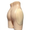 Self-adhesive Reusable Padded Hip Sponge Hip Pad 500(M, Beige)