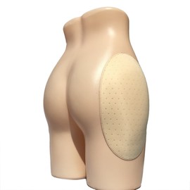 Self-adhesive Reusable Padded Hip Sponge Hip Pad 500(M, Beige)