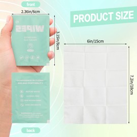 Lounsweer 500 Count Wet Wipes Individually Wrapped Wipes Unscented Hand Wipes Flushable Wipes Cleansing Travel Size Wipes for Adults, Babies Travel, Home(Light Green)