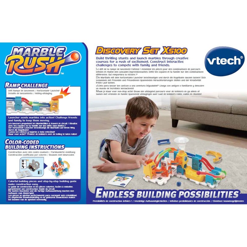 VTech 502249 Marble Rush Enfant marble run, multicoloured, 0